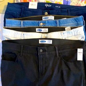 Bundle of four new skinny jeans in size 20 short